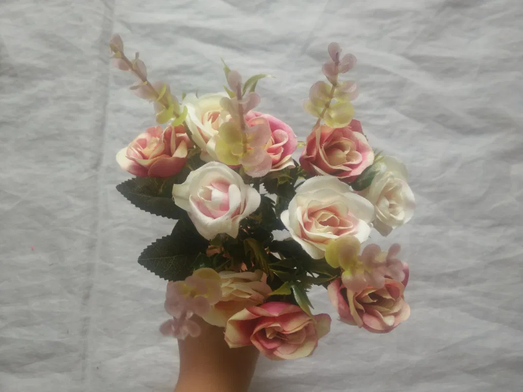 Factory Direct Wholesale Different Design Silk Fabric Rose Artificial Flower