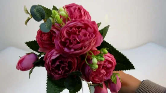 Factory Direct Wholesale Different Design Silk Fabric Rose Artificial Flower